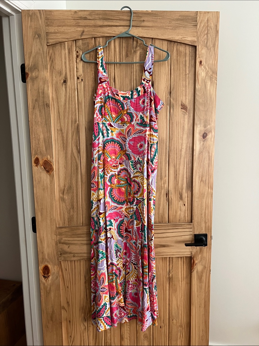 Vince Camuto Multicolor Floral Maxi Dress in Pink, Green & Yellow